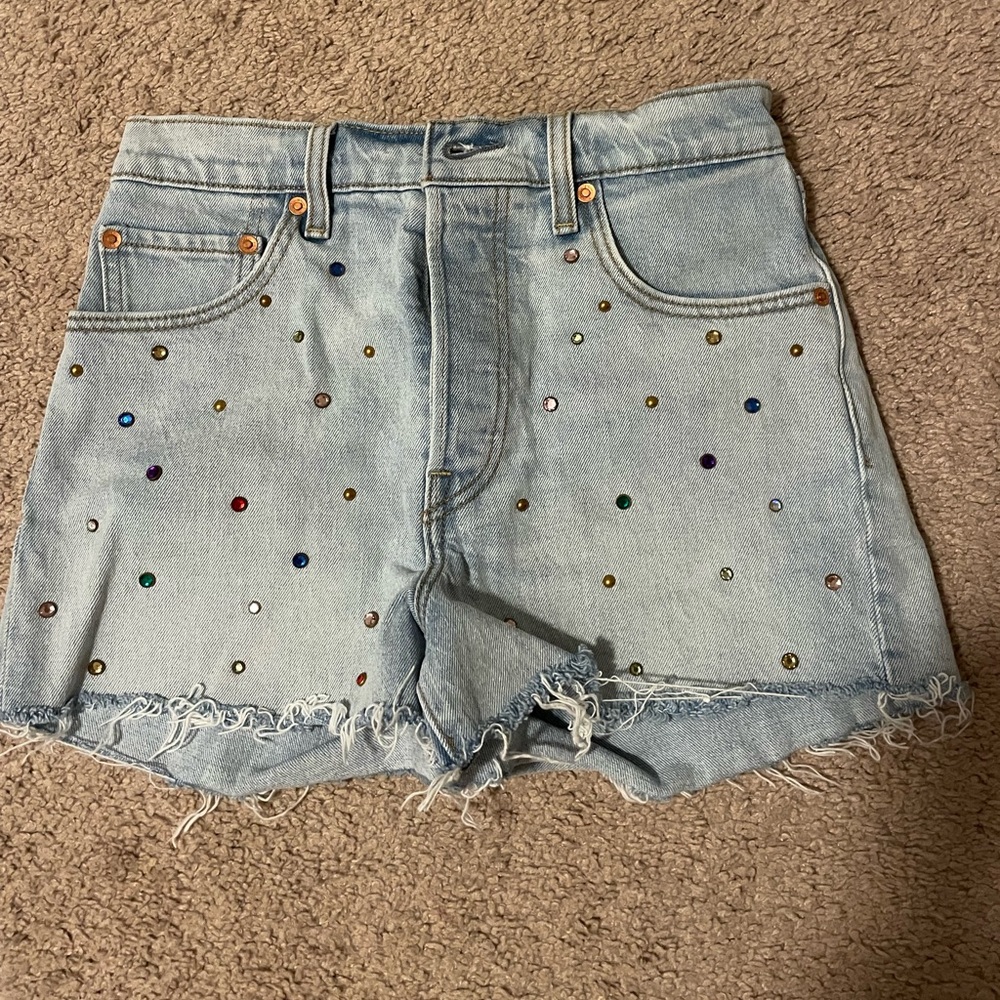 Levi’s embellished Ribcage short
